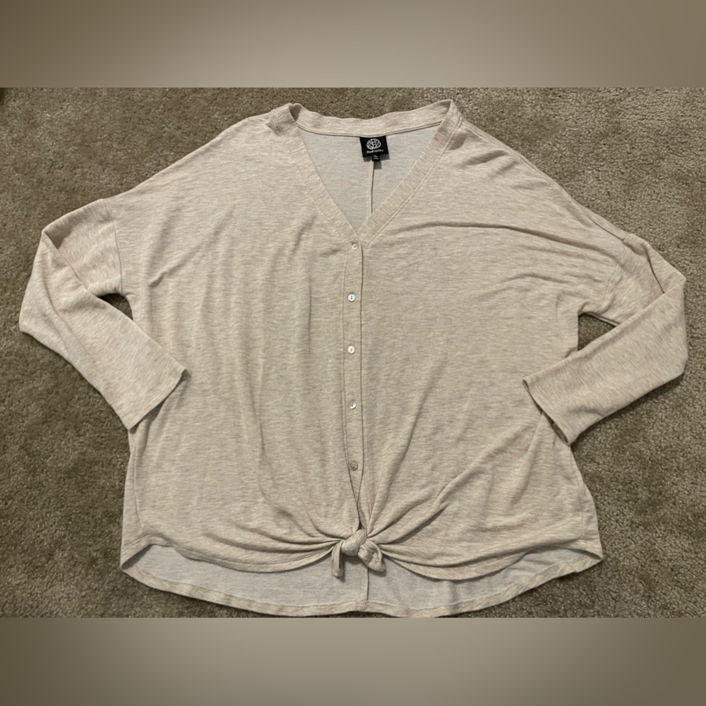 Women’s Bobeau Oversized Button-Up Cardigan Sweater/Sweatshirt Size L